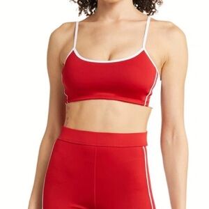 Alo Yoga Red Race Car Airlift Bra Top